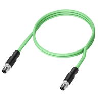Cable Alvin's M8 A-Code de 4 Pines Macho, Alta Flexibilidad, Blindado, Beckhoff ZK1090-3131, Automatización Industrial, EtherCAT Fieldbus, 1m
