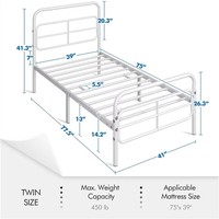 Vente directe d'usine en gros cadre de lit en métal lit de couleur amovible et personnalisable meubles en acier lit en métal pour l'école