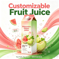 Fabriekslevering 1L doos drank 100% verse natuurlijke watermeloen en Hami-meloen gemengde fruitsap