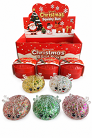 Coffret Mystère de Noël Squishy Bun – Jouet Anti-Stress Super Rebondissant, Extensible, Pailleté, à Remontée Lente, Surprise et Apaisant pour l'Anxiété