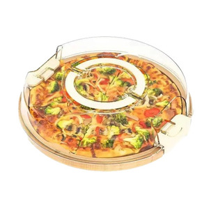 Plato de bambú para comida de 33x24.3cm reversible con tapa para fiestas al aire libre, caja de almacenamiento para aperitivos - Product Image 5