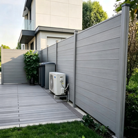 Panneaux de clôture de jardin rétractables pour l'extérieur, en WPC et vinyle, colorés, pour parc pour enfants, hauteur 7 pieds