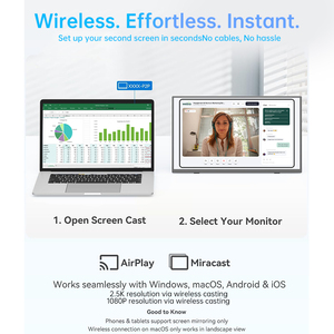 Eimio Pantalla Portátil Inalámbrica de <span class=keywords><strong>17</strong></span> Pulgadas, Conexión Plug and Play, Batería Integrada, Configuración con un Solo Cable, Monitor Portátil, Extensor de Pantalla para <span class=keywords><strong>Laptop</strong></span>, OEM - Product Image 5