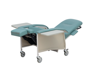 Cómoda silla reclinable de infusión de cuero plegable enfermería con silla de ruedas para personas mayores - Product Image 4