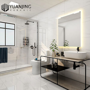 Calacatta-azulejo de porcelana con <span class=keywords><strong>efecto</strong></span> mármol blanco mate, azulejos vitrificados esmaltados, azulejos rectangulares, 400x800 - Product Image 6