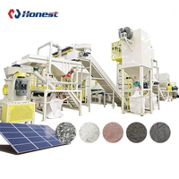 Machine de recyclage de panneaux solaires bifaciaux pour le recyclage de modules photovoltaïques à double vitrage, équipement de récupération de matériaux