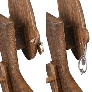 초상화 몸 보석 피어싱 디스플레이 카드 몸통 더미 나무 마네킹 보석 스탠드 보석 디스플레이 - Product Image 3