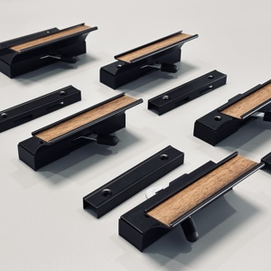Juego de Manijas de <span class=keywords><strong>Puerta</strong></span> de Aleación de Aluminio Negro, Cerradura de Seguridad con Llave, Cerrojo de Entrada, Palanca de Giro e Inclinación, Cerradura de Embutir - Product Image 3