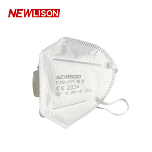 NEWLISON masker wajah sekali pakai, 5 lapis bernapas bentuk cangkir Industri disetujui CE PPE tanpa anyaman masker debu - Product Image 5