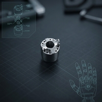 Support de moyeu pour articulation de bras robotique, usiné CNC, conception monobloc durable, pour manipulateurs robotiques à couple élevé et recherche en IA