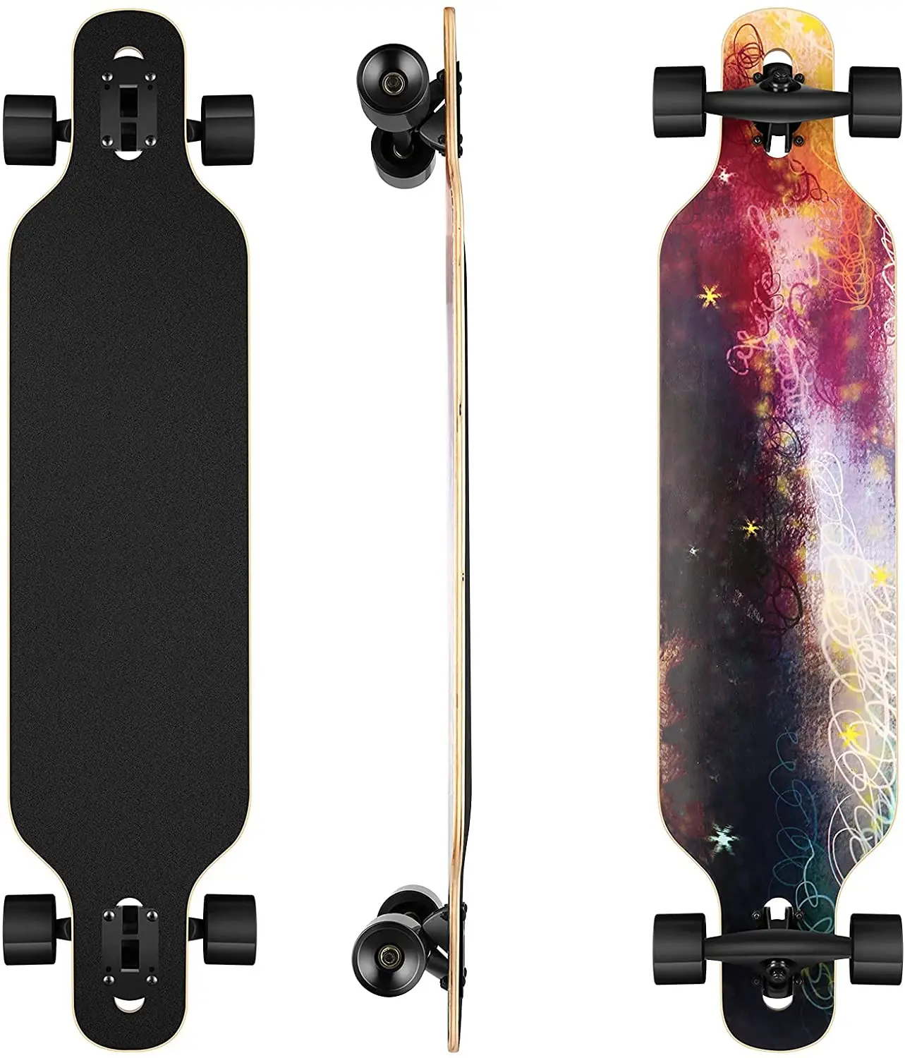 Wellshow Lange Board Hoge Kwaliteit Skateboard Esdoorn Lange Plank Skate Compleet Op Koop Longboard