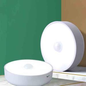 مستشعر الحركة LED ضوء الليل USB قابل للشحن مصباح ليلي لغرفة النوم الخزانة الخزانة ضوء الخزانة اللاسلكية - Product Image 3