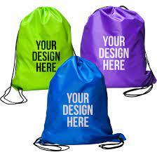 Wholesale Customized 34cm Polyester Nylon Drawstring Sportpacks Promotional <b>Backpack</b> and Shop Bags - Product Image 3
