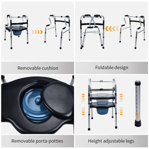 נוח רולר מתקפל תחבורה כיסא עבור אדם שלא ללכת מגבר ציוד נכים ציוד - Product Image 5