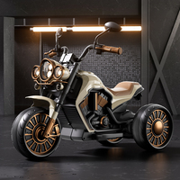 Tricycle électrique pour enfants à trois roues personnalisable avec cadre en plastique pour les enfants de 2 à 4 ans, musique, utilisation intérieure/extérieure