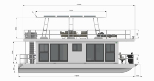 <span class=keywords><strong>Catamaran</strong></span> thuyền đánh cá sang trọng Nhôm Du thuyền với cabin động cơ phía ngoài cho biển sâu giải trí Điều Lệ thể thao du lịch sử dụng - Product Image 3