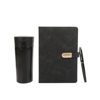 Práctico juego de regalo de negocios para la taza de café del coche de bienestar de aniversario de la empresa con Cuaderno presentado en una elegante caja de regalo