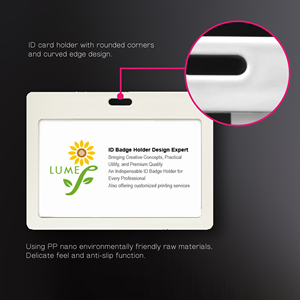 [LUMEF] 7722/7723 meilleur vendeur Pp et ABS matériel cartes de visite et porte-badges d'identification avec lanière pour l'exportation - Product Image 3
