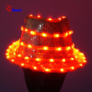 Sombrero de Baile de Jazz con Luces LED, <span class=keywords><strong>Sombreros</strong></span> Estilo <span class=keywords><strong>Michael</strong></span> <span class=keywords><strong>Jackson</strong></span> para Bailar - Product Image 6