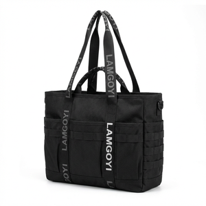 LAMGOYI Wholesale Duffle Sports Shoulder Polyester Bags Yoga <strong>Women</strong> Designer Travel Mat Waterproof Logo Fitness Tote Bag Gym - Product Image 2
