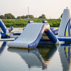 Tobogán Acuático Inflable Comercial para Verano, Parque Acuático Flotante, Juego Deportivo para Adultos, Mini Tobogán Inflable para Piscina - Product Image 6