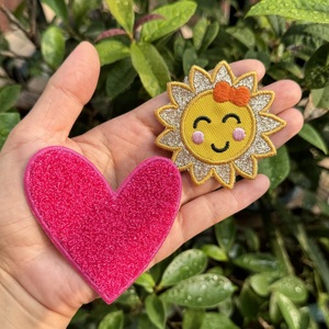 패션 셔닐 패치에 뜨거운 판매 철 반짝이 대형 스팽글 사랑 XOXO 발렌타인 패치 의류 - Product Image 3