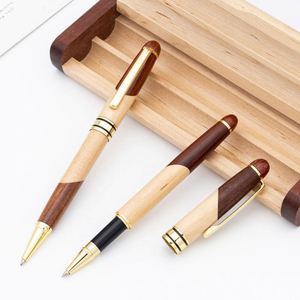 High End Eco-Friendly Custom Engraved Wood <b>Roller</b> Ballpoint Pen Set 1.0mm Writing Width New Design for Business Promotion Use - Product Image 4