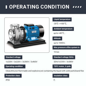 <strong>CNP</strong> ZS Series Industrial Grade Cast Iron Stainless Steel High Efficiency Horizontal Single Stage Centrifugal <strong>Pump</strong> - Product Image 2
