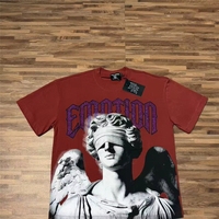 T-shirt surdimensionné en tricot à imprimé numérique tendance hip-hop de la marque Guangzhou MIXED EMOTION pour l'été
