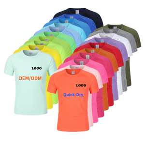 Custom Blank Soft 100% <b>Polyester</b> Logo Printing Sporty Short Sleeve Man <b>Tshirts</b> - Product Image 1