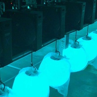 Sistema de iluminación dmx 512 para discotecas, cabrestante volador cinético, Bola de elevación led de cristal para coche, show, proyecto de hotel, oferta de fábrica