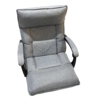 Canapé-lit pliant moderne, fauteuil inclinable réglable, avec accoudoirs rembourrés, en tissu Tatami, pour salon et maison