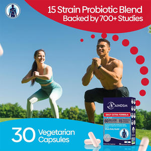 Capsules de prébiotiques à vente chaude, souches probiotiques, probiotiques végétaliens, stimule le métabolisme, soutient la santé intestinale, compléments alimentaires à base de plantes - Product Image 5