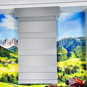 Stores enrouleurs électriques zébrés intégrés pour la décoration intérieure, avec tissu imperméable et contrôle de la lumière occultant - Product Image 4