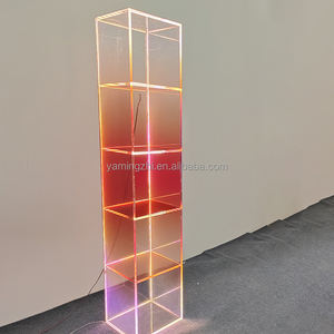 Anpassbare moderne kommerzielle <span class=keywords><strong>LED</strong></span> Light Glow Acryl Werbung <span class=keywords><strong>Display</strong></span> Rack Mehr schicht ige Dekoration Acryl <span class=keywords><strong>Display</strong></span> Regal - Product Image 2