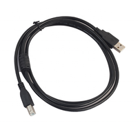 Câble USB 2.0 de 1,5 m noir/gris AM vers BM pour la transmission de signal vers imprimantes, scanners, écouteurs