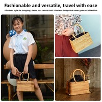 Keranjang Piknik & Tas Penyimpanan Rotan Gaya Korea Buatan Tangan untuk Musim Gugur - Anyaman Rustic Eksotis Multifungsi
