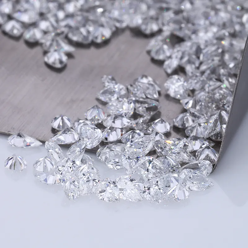 Starsgem 4*6mm Pear Cut Created Diamond DEF VS HPHT White Loose Diamond Lab Grown Flawless Diamonds