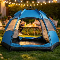 Tente de camping familiale de style premium RAYCIN pour les voyages en plein air, la randonnée, les pique-niques, les activités de jardin et de plage