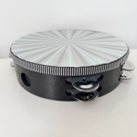 Hot Sale Laser Tambourine Wood Drum Body Musical Instrument Toy