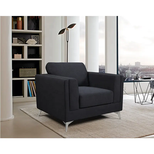 Juego de sofás tapizados de material de tela Simple 3 <span class=keywords><strong>2</strong></span> 1, marco de madera de color blanco, suministro directo de fábrica, precio barato, sofá para sala de estar - Product Image 6