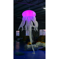 Méduse gonflable à LED changeant de couleur, ballon méduse gonflable suspendu pour la décoration