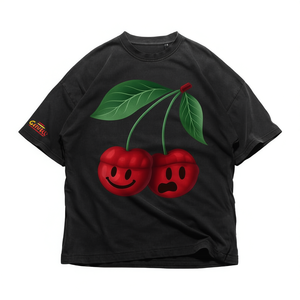 Camiseta con gráfico de cerezas, estilo Y2K gótico, streetwear de los 90, camisa unisex extragrande - Product Image 2