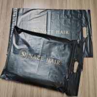 Emballage de sacs en polyéthylène enveloppes en poly givré paquet de boîte-cadeau courrier grand sac postal en poly avec poignée sac de courrier postal en poly