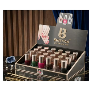 Ensemble de vernis à ongles mat tendance, texture lisse non brillante, longue tenue, couleurs vibrantes pour femmes, beauté - Product Image 1