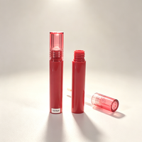 Nouveau design, tube de gloss à lèvres cylindrique mince, vide, corps bicolore, capuchon translucide, plastique, personnalisable, OEM/ODM, vente en gros
