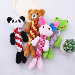 Giocattoli per Cani in Peluche Personalizzati all'Ingrosso, Alta Qualità, Ecologici, a Forma di Animale, Durevoli, Interattivi con Corda - Product Image 1