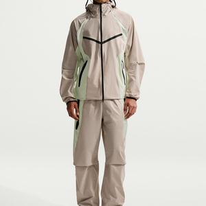 Trajes Deportivos <span class=keywords><strong>para</strong></span> <span class=keywords><strong>Hombre</strong></span> de Todas las Temporadas, con Bloques de Color, Tela Elástica, Resistentes al Viento, de Secado Rápido, con Capucha y Cremallera, Ligeros, <span class=keywords><strong>para</strong></span> Montaña y Aire Libre - Product Image 1