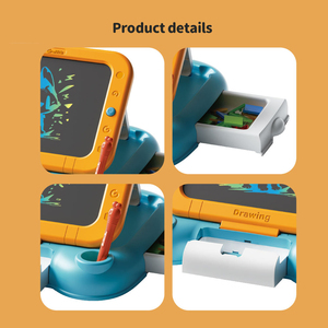 Mainan edukasi anak-anak papan gambar Lcd papan gambar Doodle dapat dihapus 2 in 1 blok bangunan edukasi Cerdas Lcd papan gambar - Product Image 4