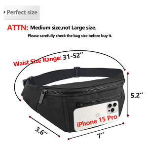 Crossbody Fanny gói túi thường Sling ngực gói trọng lượng nhẹ eo Pouch Vai vành đai túi cho du lịch thể thao ngoài trời biểu tượng tùy chỉnh - Product Image 3